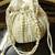 White Beadwork Potli Bag