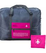 Shree Shyam Products Pink Reusable Folding Shopping Bag Ecofriendly Nylon Set Of 2 Pcs Big Size