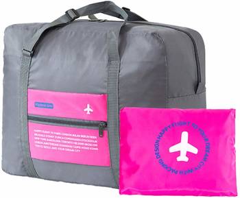 Shree Shyam Products Pink Reusable Folding Shopping Bag Ecofriendly Nylon Set Of 2 Pcs Big Size 2