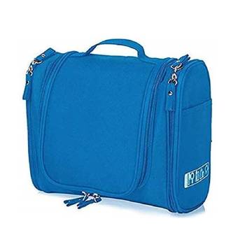 Shree Shyam Products Light Blue Hanging Waterproof Travel Cosmetic Bag Oxford Matty Set Of 1 Pcs Pouch Large Capacity 1