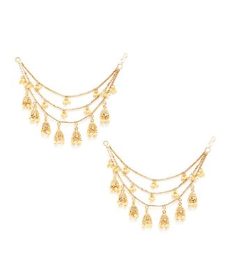 jhumki hair chain