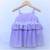 Many Frocks & striped summer baby frock - purple