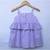 Many Frocks & striped summer baby frock - purple
