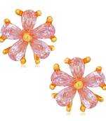 Purple cubic zirconia earrings