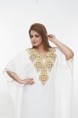 Dubai Kaftan Women Dress Long Gown Farasha Morocco Wear 1