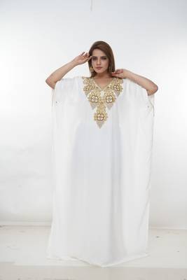 Dubai Kaftan Women Dress Long Gown Farasha Morocco Wear 2