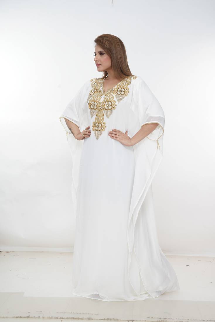 Dubai Kaftan Women Dress Long Gown Farasha Morocco Wear