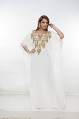Dubai Kaftan Women Dress Long Gown Farasha Morocco Wear 2