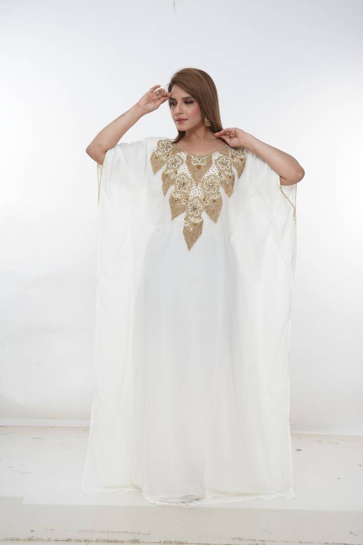 Dubai Kaftan Women Dress Long Gown Farasha Morocco Wear