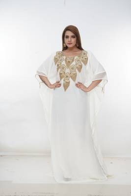 Dubai Kaftan Women Dress Long Gown Farasha Morocco Wear 4