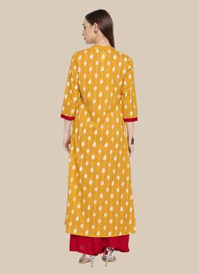 Red Viscose Embroidered Stitched  A Line Style, Jacket Style Palazoo kurta sets 2