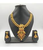 Elephant Design Gold Plated Style Necklace Set