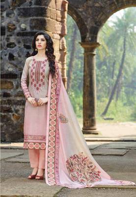 Grey printed cotton salwar 1