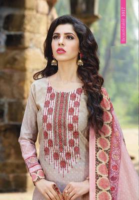 Grey printed cotton salwar 2