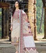 Grey printed cotton salwar