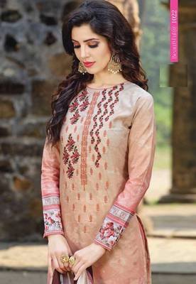 Pink printed cotton salwar 2