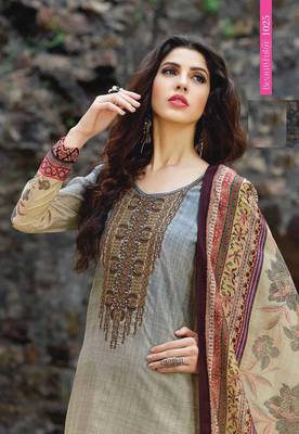Blue printed cotton salwar 2
