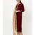 Maroon Gold Velvet Kundan Kurti with Straight Pants and Organza Dupatta