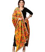 Festive Black Straight Velvet Kurti with Straight Pants and Splashing Colors Phulkari Dupatta