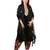 Black Gold Velvet Kurti with Floral Printed Salwar and Black Gotta Flower Organza Dupatta