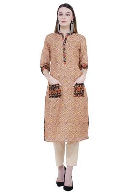 Lagi Printed Contrast Straight Kurta 1