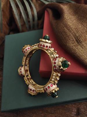 Green Pink Meenakari Bangle 2