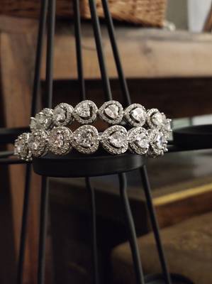Faux Diamond Victorian Bangles 2