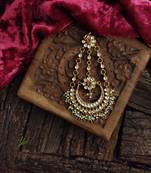 Gold Tone Kundan Inspired Jhoomar/Passa