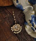 Gold Tone Kundan Inspired Maang Tikka