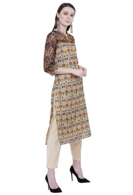  Lagi Printed Contrast Straight Kurta 3