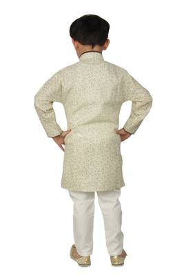 Multicolor printed cotton boys-kurta-pyjama 4