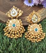 Gold Plated Temple Earrings