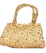 Silk Purse Hand Bag With Embroidery Work Multicolour For Women And Girls