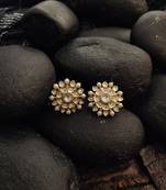 Gold Tone Kundan Inspired Studs