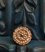 Gold Tone Polki Inspired Ring