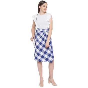 Blue printed Cotton skirts 2