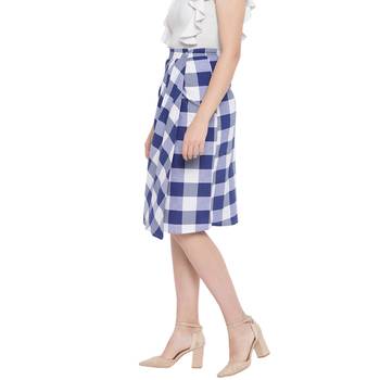 Blue printed Cotton skirts 3