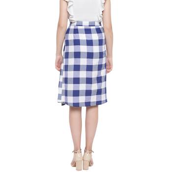 Blue printed Cotton skirts 5