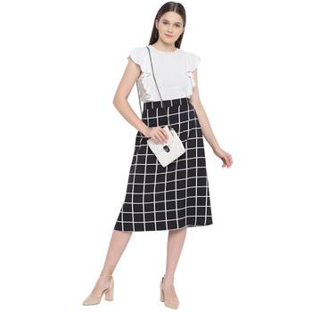 Black printed Crepe skirts 2