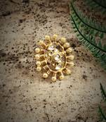 Gold Plated Polki Ring
