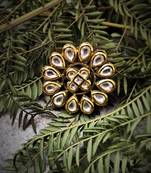 Gold Tone Kundan Inspired Ring