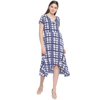 Blue Crepe dresses 1