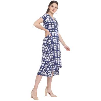 Blue Crepe dresses 4