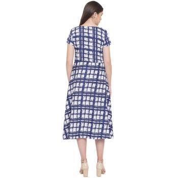 Blue Crepe dresses 5