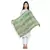 Multi Green Viscose Rayon Woven Design Floral Colorblock Shawl