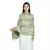 Multi Green Viscose Rayon Woven Design Floral Colorblock Shawl