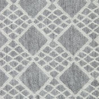 Grey Woollen Blend Woven Design Geometric Shawl 4