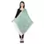White & Blue Green Modal Woven Design Floral Paisley Reversible Shawl
