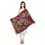 Brinjal/Purple & Multi Viscose Rayon Woven Design Floral Botanical Reversible Shawl