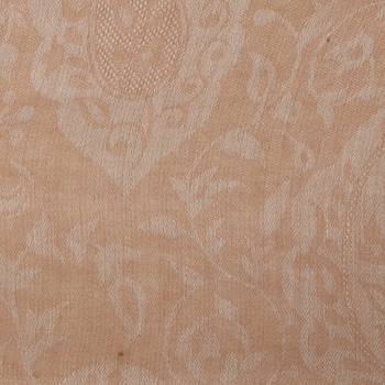 Beige Woollen Woven Design Paisley Shawl 4